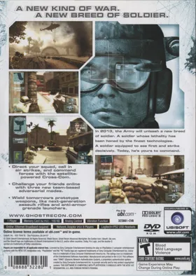 Tom Clancy's Ghost Recon - Advanced Warfighter box cover back